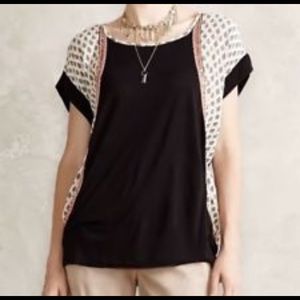 Anthropologie Akemi + Kin Beaded Top Shirt Sz XS